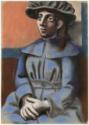 Pablo Picasso, Jeune fille au chapeau les mains croisees (Girl in a hat with her arms crossed)