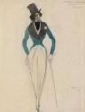 Léon Bakst, Costume design for the ballet Carnaval by R. Schumann