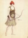 Léon Bakst, Costume design for the ballet Sylvia ou La Nymphe de Diane by Léo Delibes