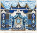 Alexander Nikolajewitsch Benois, The Turkish ceremony. Stage design for the theatre play A Bourgeois as a Nobleman by J.-B. Moliére
