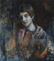 Wassily Wassiljewitsch Kandinsky, Portrait of Nina Kandinsky, the painter's wife