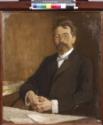 Nikolai Pawlowitsch Uljanow, Portrait of the author Anton Chekhov (1860-1904)