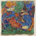 Ernst Ludwig Kirchner, Two girls playing with cat