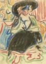 Ernst Ludwig Kirchner, Seated Girl with Hat
