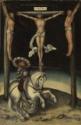 Lucas Cranach der Ältere, The centurion Longinus among the crosses of Christ and the two thieves