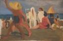 Léon Bakst, Bathers on the Lido, Venice (Serge Diaghilev and Vaslav Nijinsky on the Beach)