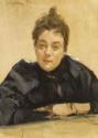 Valentin Alexandrowitsch Serow, Portrait of the artist Maria Yakunchikova-Weber (1870-1902)