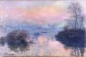 Claude Monet, Sunset on the Seine at Lavacourt, Winter Effect