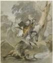 Zichy, Mihály, The Kidnap (From the Series Scènes du Caucase)