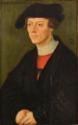 Lucas Cranach der Ältere, Portrait of a 19-year-old young man in black clothes