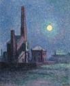 Maximilien Luce, Factory in the Moonlight