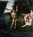 Lucas Cranach der Ältere, Hercules stealing the apples from the Hesperides (From The Labours of Hercules)