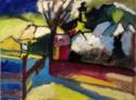 Wassily Wassiljewitsch Kandinsky, Autumn landscape with a tree (Herbstlandschaft mit Baum)
