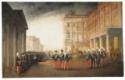 Zichy, Mihály, Parade in front of the Anichkov Palace in Petersburg