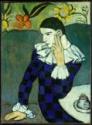 Pablo Picasso, Seated Harlequin