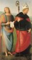 Perugino, Saints John the Evangelist and Augustine