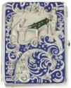 Cigarette case with two satyrs playing Russian billiard