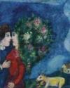 Marc Chagall, Bouquet with Lovers, Summer