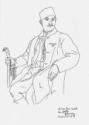 Pablo Picasso, Portrait of Riciotto Canudo. From: S.P. 503, le poème du Vardar suivi de La sonate à Salonique, La renaissance du livre