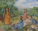 Pierre Auguste Renoir, Young Ladies Playing Badminton