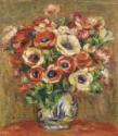 Pierre Auguste Renoir, Anemones in a Vase