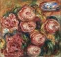 Pierre Auguste Renoir, Composition with roses and a cup of tea