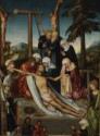 Lucas Cranach der Ältere, The Lamentation over Christ with Saints Wolfgang and Helena