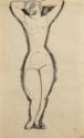 Amedeo Modigliani, Standing Nude with Raised Arms