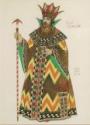 Iwan Jakowlewitsch Bilibin, Tsar Saltan. Costume design for the opera The Tale of Tsar Saltan by N. Rimsky-Korsakov