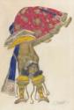 Léon Bakst, Costume design for the Ballet Blue God by R. Hahn