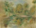 Pierre Auguste Renoir, Pond and trees