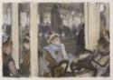 Edgar Degas, Women on a Cafe Terrace, Evening