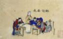 Drunken Poet Li Bai Writing a Message to Barbarians