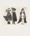 Pablo Picasso, Aus: La Célestine: Cavalerie et son valet, et jeune fille vêtue d'une mante