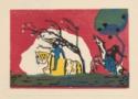 Wassily Wassiljewitsch Kandinsky, Zwei Reiter vor Rot. Aus 