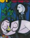 Pablo Picasso, Akt, grüne Blätter und Büste (Nu au Plateau de Sculpteur)