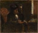 Edgar Degas, Degas, Edgar (1834-1917), Portrait du graveur Desboutin et du graveur Lepic, Oil on canvas