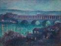 Maximilien Luce, Luce, Maximilien (1858-1941), Le viaduc d'Auteuil, Oil on canvas, 1890, Postimpressionism, France, Private Collection,