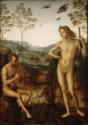 Perugino, Apollon und Marsyas (Apollon und Daphnis)