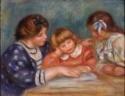 Pierre Auguste Renoir, La Leçon (Bielle, l'institutrice et Claude Renoir lisant)