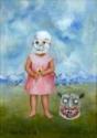 Frida Kahlo, Mädchen mit Totenmaske (Niña con máscara de muerte)