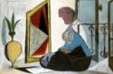 Pablo Picasso, Femme au miroir (Femme accroupie). Frau vor dem Spiegel (Kauernde Frau)