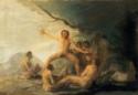 Francisco Goya, Kannibalen mit menschlichen Überresten (Caníbales contemplando restos humanos)
