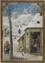 Simon Bening, The Hours of Hennessy (Hours of Notre-Dame). Labors of the Months: January