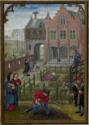 Simon Bening, The Hours of Hennessy (Hours of Notre-Dame). Labors of the Months: March