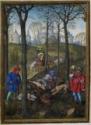 Simon Bening, The Hours of Hennessy (Hours of Notre-Dame). Labors of the Months: December
