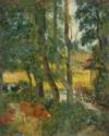 Paul Gauguin, Landscape in Normandy (Cows at the Trough)