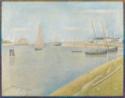 Georges Seurat, The canal of Gravelines, in the direction of the sea (Le Chenal de Gravelines, Direction de la mer)