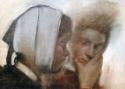 Edgar Degas, Degas, Edgar (1834-1917), Washerwomen, Oil on canvas, Impressionism, ca 1872,