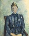 Paul Cézanne, Cézanne, Paul (1839-1906), Portrait of Madame Cézanne, Oil on canvas, Postimpressionism, c. 1890,